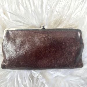 HOBO Lauren Leather Clutch Wallet in “Espresso”